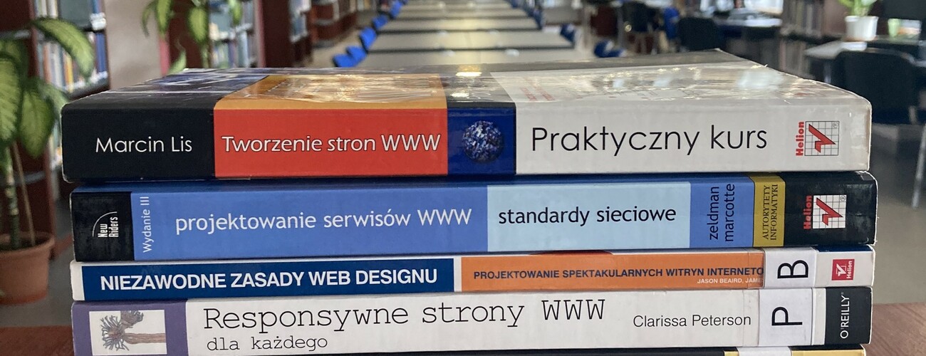 Książki dla projektantów stron dostępne w Bibliotece